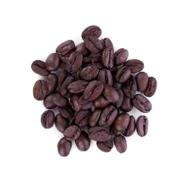 Coffee bean on white background Stock Photos