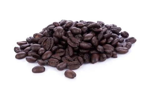 Coffee bean on white background 写真素材