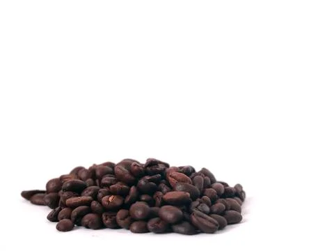 Coffee bean on white background Stock Photos