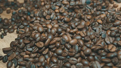 Coffee beans 4 Stock Footage 121411456