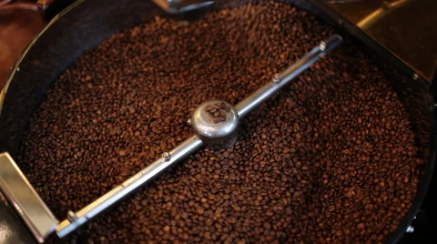 Coffee beans after roasting Video stock 61052974