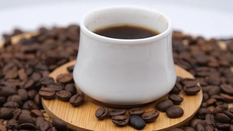 Coffee Beans and coffee Stock Footage 240396414