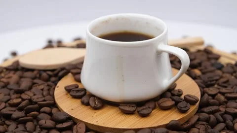 Coffee beans and coffee Stock Footage 240396466