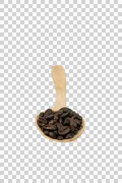 Coffee beans and ground coffee forming a heart Stock Photos
