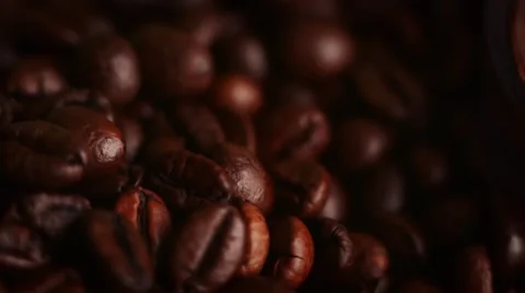 Coffee Beans are Loaded into the Espresso Machine for Grinding Stock Footage 59084909
