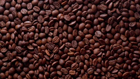 Coffee beans are roasting Stock Footage 132039468