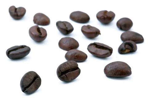 Coffee beans array Stock Photos