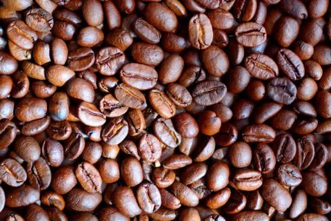 Coffee beans background 3 Stock Photos