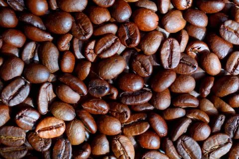 Coffee beans background 4 Stock Photos