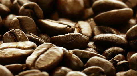 Coffee beans background Видео 47334167