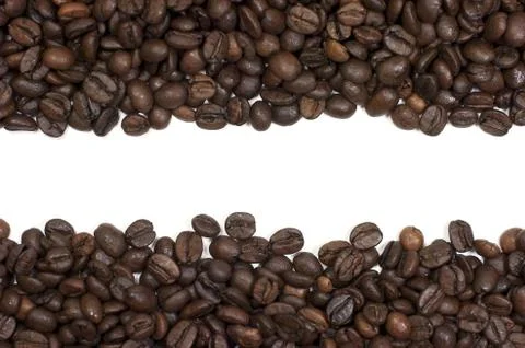 Coffee beans, background, framework Stock Photos