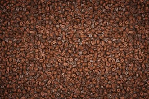 Coffee Beans Background Stock Illustration