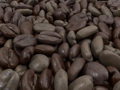 Coffee beans background イラスト素材