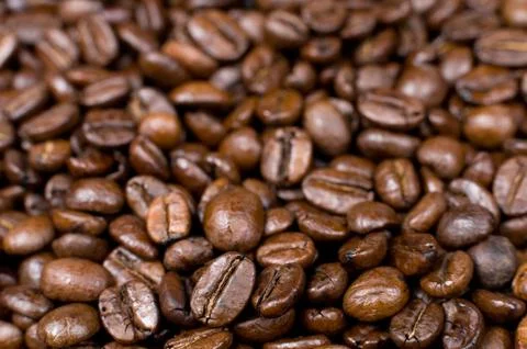 Coffee beans background Stock Photos