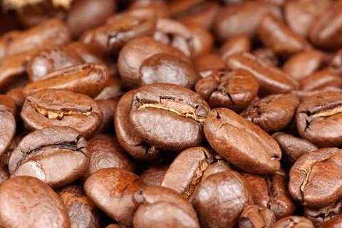 Coffee beans background Stock Photos