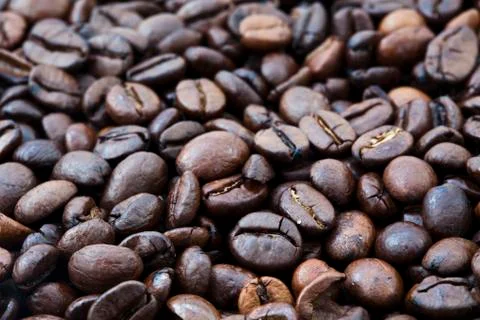 Coffee beans background Stock Photos