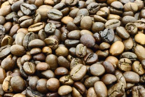 Coffee beans background Stock Photos