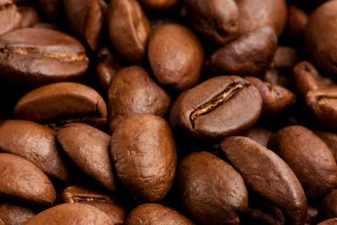 Coffee beans background Stock Photos