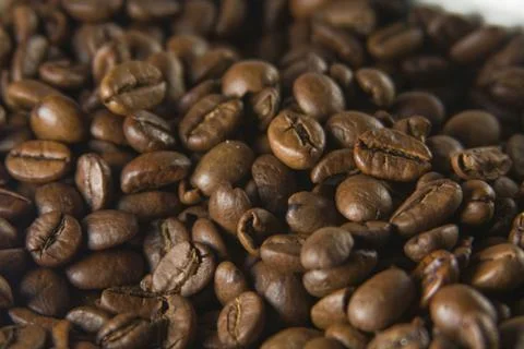 Coffee beans background Stock Photos
