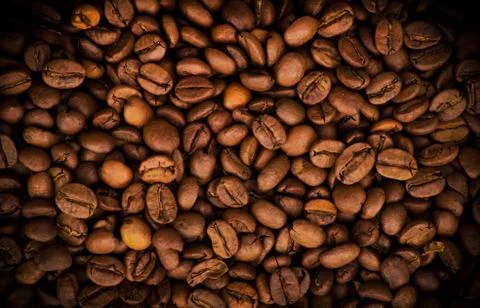 Coffee beans background Stock Photos