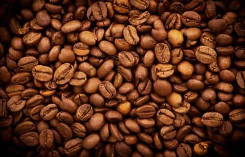 Coffee beans background Stock-Fotos