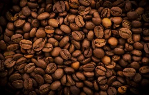 Coffee beans background Stock Photos