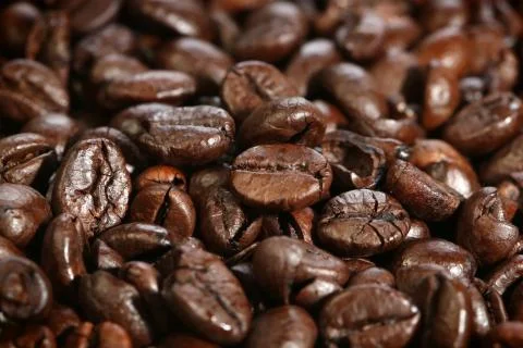 Coffee Beans Background Stock Photos