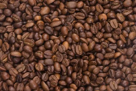 Coffee beans as background Stock Photos