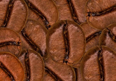 Coffee beans background Stock Photos