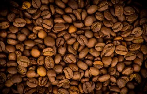 Coffee beans background Stock Photos