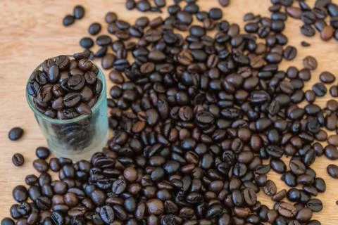 Coffee beans background Stock Photos