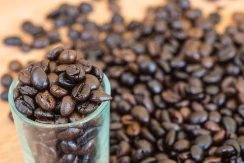 Coffee beans background Foto stock