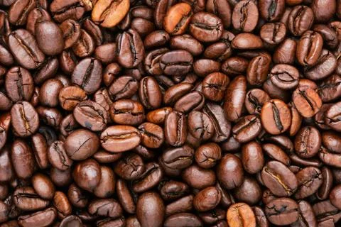 Coffee beans background Stock Photos