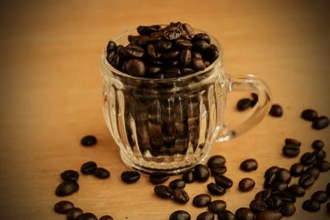 Coffee beans background Stock Photos