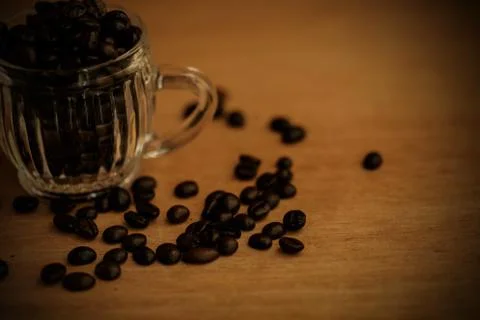 Coffee beans background Stock Photos