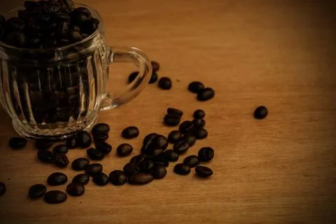 Coffee beans background Stock Photos