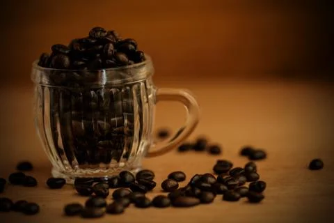 Coffee beans background Foto stock