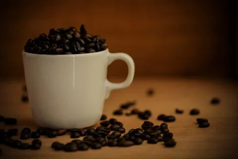 Coffee beans background Stock Photos