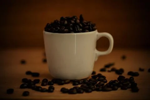 Coffee beans background Stock Photos