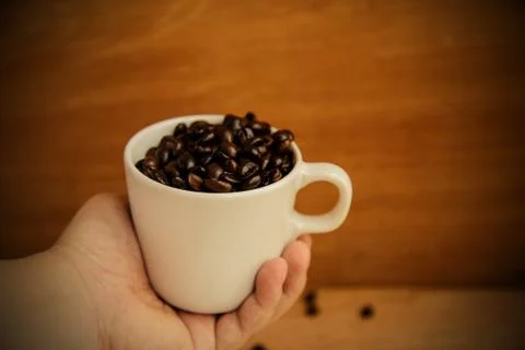 Coffee beans background Stock Photos