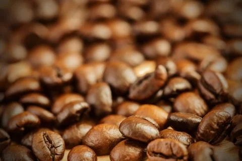 Coffee beans background Stock Photos