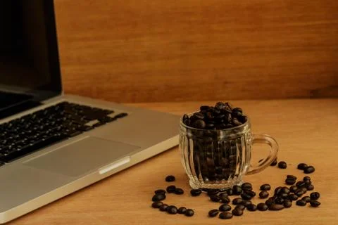 Coffee beans background Stock Photos