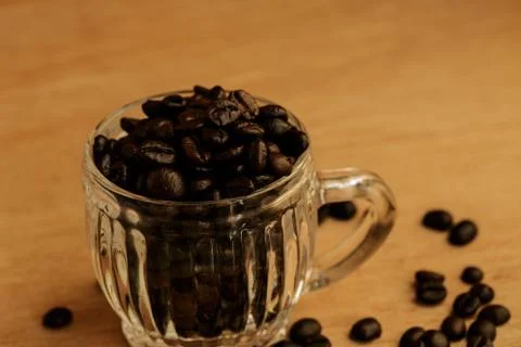 Coffee beans background Stock Photos