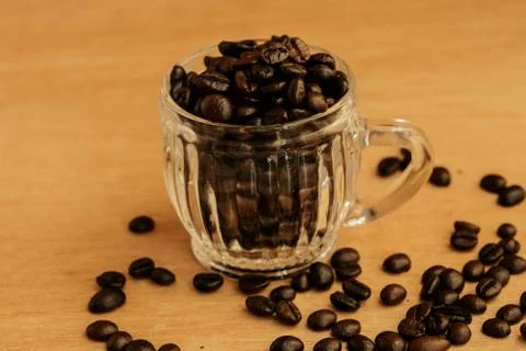 Coffee beans background Stock Photos