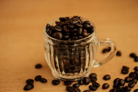 Coffee beans background Stock Photos