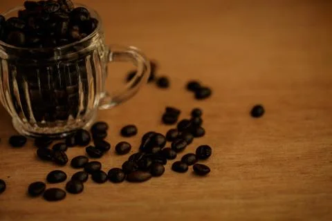 Coffee beans background Stock Photos