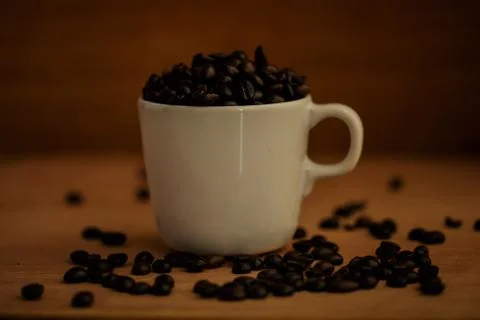 Coffee beans background Stock Photos