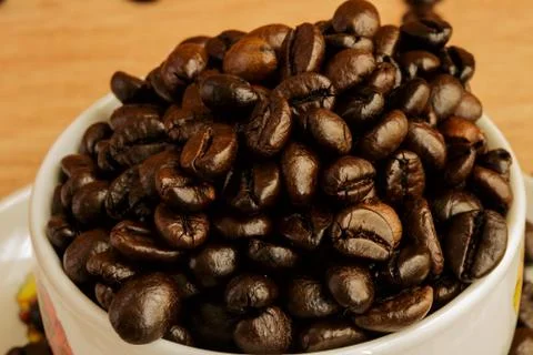 Coffee beans background Stock Photos