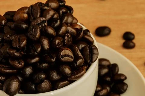 Coffee beans background Stock Photos