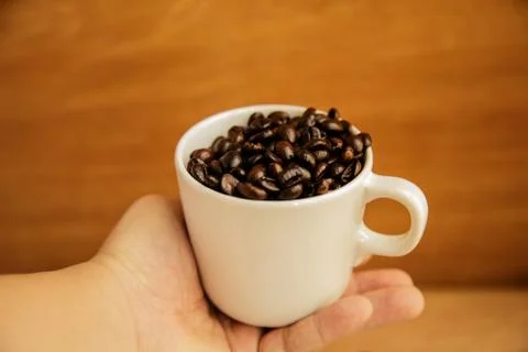 Coffee beans background Stock Photos